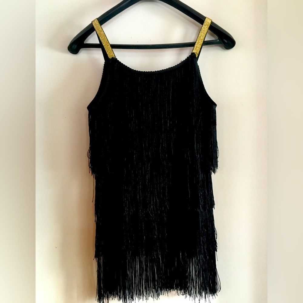 Fringe tank dress